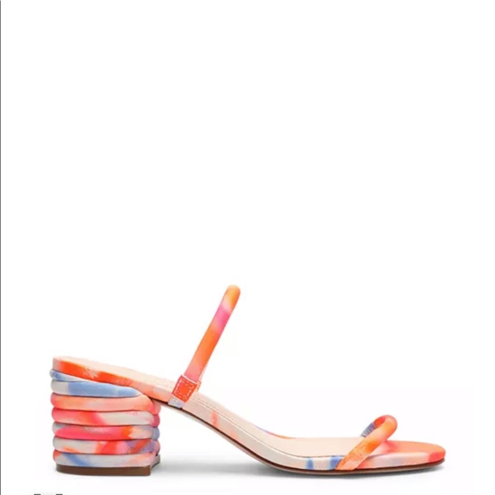 SCHUTZ MULTICOLORED TIE DYE SANDALS - Picture 3 of 9